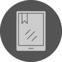 Tablet Minimal Grey Icon vector