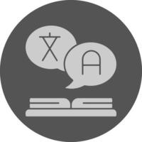 Sign language Minimal Grey Icon vector