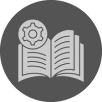 Reading skill assessment Minimal Grey Icon vector