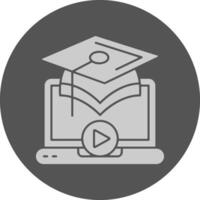 Educational Minimal Grey Icon vector