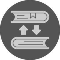 Book exchange Minimal Grey Icon vector