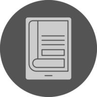 Digital book cover Minimal Grey Icon vector