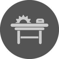 Sawmill Minimal Grey Icon vector