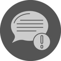 Warning Minimal Grey Icon vector