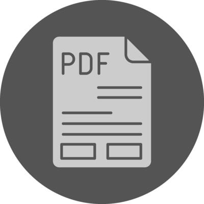 PDF Minimal Grey Icon
