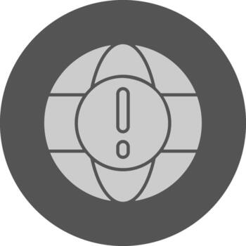 Internet error mínimo gris icono vector