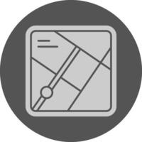 Map Minimal Grey Icon vector