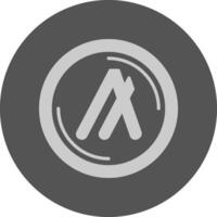 Algorand Minimal Grey Icon vector