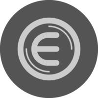 Enjin Coin Minimal Grey Icon vector
