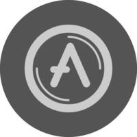 Aave Minimal Grey Icon vector