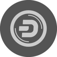 Dash Minimal Grey Icon vector