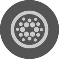 Cardano Minimal Grey Icon vector