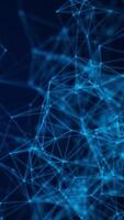 4k vertical Futuristic Plexus Network Background video