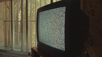 Vintage Room with CRT Television in Summer Heat with CRT Vibes video