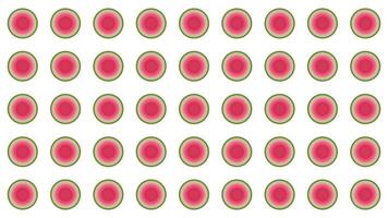 Watermelon slices seamless pattern background video