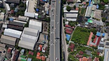 Aerial view of bustling cityscape, buildings and residences. The prosperity of the city video