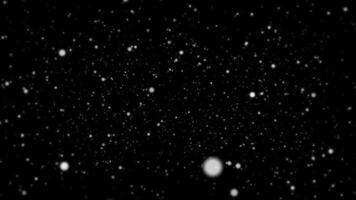 Abstract Falling White Particles on Black Background video