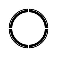 Minimalist Circular Divider, Modern Element vector