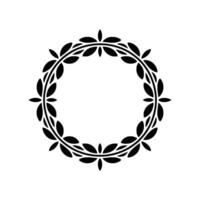 Elegant Laurel Wreath Border, Vintage , Minimalist vector