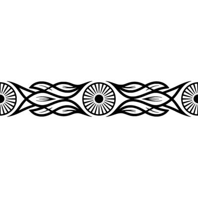Intricate Tribal Border, Geometric , Vintage Motif