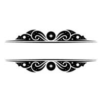 Elegant Starburst Border Vintage Decorative Element vector