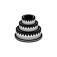 Minimalist Layered Cake , Celebration Symbol vector
