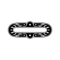 Elegant Starburst Ornament, Vintage Element vector