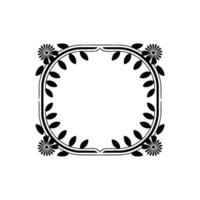 Elegant Botanical Frame, Vintage , Minimalist Ornament, Floral vector