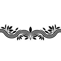 Elegant Botanical Border, Minimalist - Ornament vector