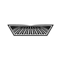 Geometric Wheat Emblem, Minimalist vector