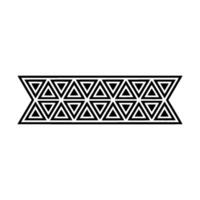 Geometric Tribal Pattern, Minimalist, Triangles vector