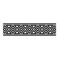 Geometric Border, Art Deco Pattern, Black White vector