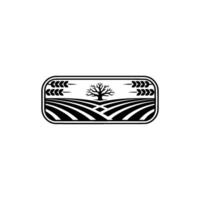 Rustic Farm Emblem Heritage, Growth, and Tradition vector