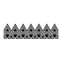 Geometric Triangle Border, Minimalist vector