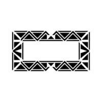 Geometric Deco Frame, Minimalist , Elegant Border, Triangle vector