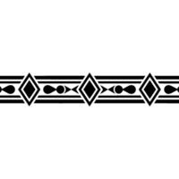 Geometric Deco Border Minimalist Black Gray vector