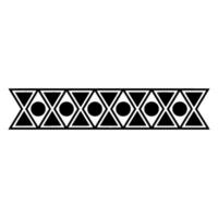 Geometric Deco Border, Minimalist Pattern, Triangle vector