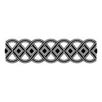 Geometric Celtic Border, Art Deco Inspired Pattern vector