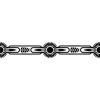 Stylized Egyptian Border, Ancient Motif, Decorative Element vector
