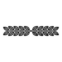 Stylized Leaf Border, Autumnal Element vector