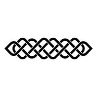Intricate Celtic Knot Border, Elegant, Knotwork vector