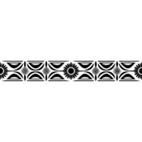 Geometric Mid-Century Border, Retro , Minimalist Pattern vector