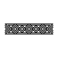 Geometric Deco Border, Minimalist Pattern, Line vector