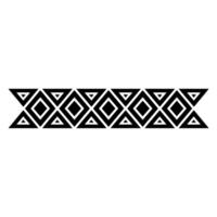 Geometric Border, Minimalist Pattern, Black White vector