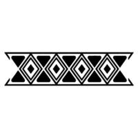Geometric Tribal Border, Minimalist, Outline vector