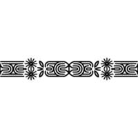 Intricate Celtic Border, Stylized Pattern, Linear vector