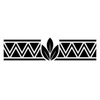 Art Deco Botanical Border Elegant Element, Decorative vector