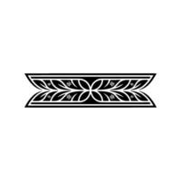 Elegant Nordic Border, Intricate Ornamentation, Winter Motif vector