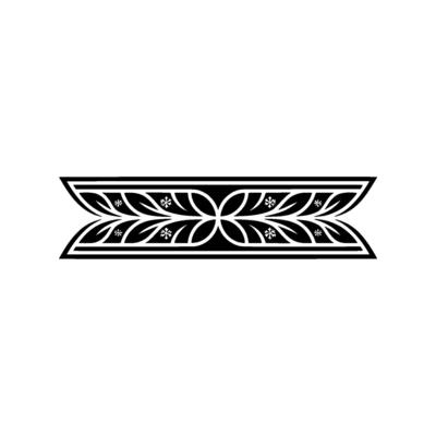 Elegant Nordic Border, Intricate Ornamentation, Winter Motif