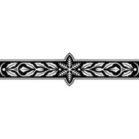 Intricate Winter Border, Decorative Snowflake vector